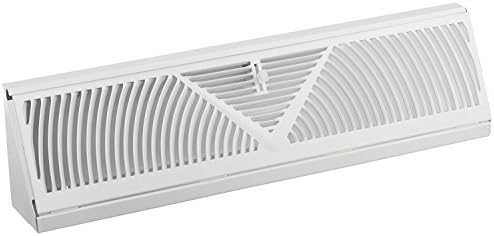 Rocky Mountain Goods 15-Inch Baseboard Register Vent- RoundFlow Design by Rocky+Mountain+Goods