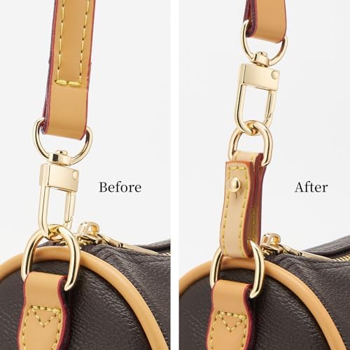 DEVPSISR 2Pcs Vachetta Leather D Rings - Image 3
