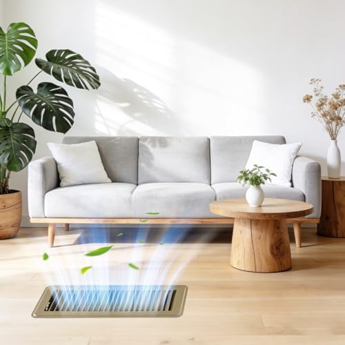 4 Pack Floor Vent Covers, Floor Register 4" x 12", Adjustable Decorative Vent - Image 6