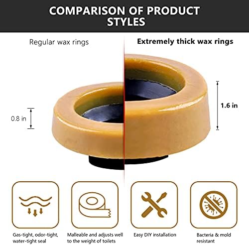 Extra Thick Toilet Wax Ring Kit - Image 3
