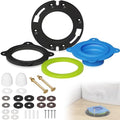 NEEXAN Wax Ring Kit, Electroplated Iron Bolts and Caps by neexan