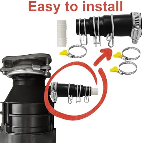Garbage Disposal Dishwasher Connector Kit, Dishwasher Drain Hose Adapter Kit - Image 3