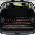 Distressed Red Flag Universal Cargo Liner 29"x39" by Mintulipy
