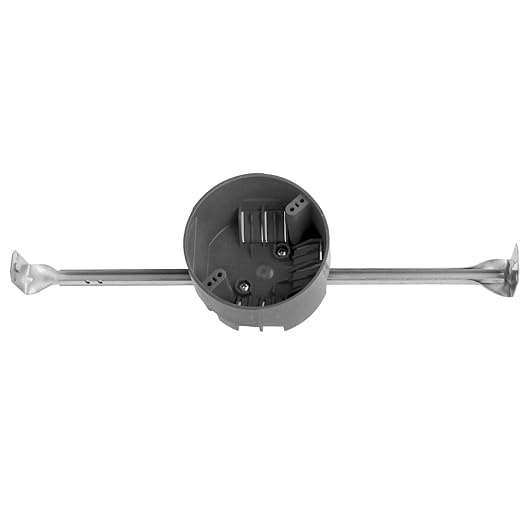 HXH Round Ceiling Electrical Box, 1 Pack | 20 Cu.In. PVC Adjustable Electrical by HUIXHAO