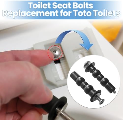 Toilet Hinge Screw Kit for Toto, Toilet Seat Bolts for Top Mount Toilet Seat - Image 5