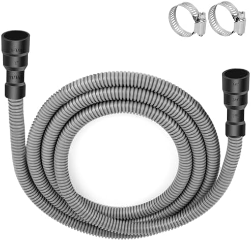 Universal Dishwasher Drain Hose, 10 Ft Dishwasher Discharge Hose Extension by UBANTE
