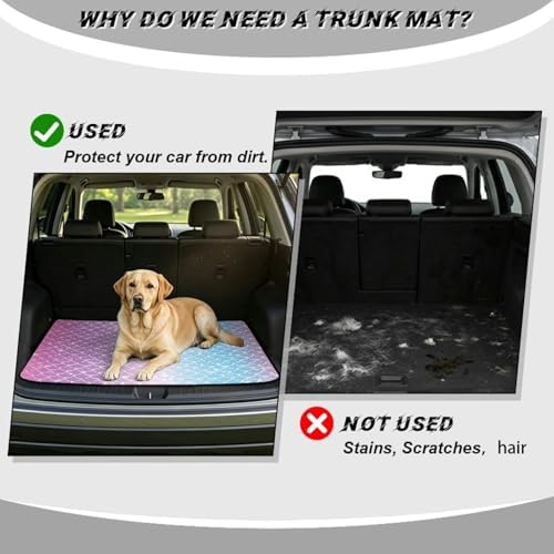 Mermaid Scale Universal Car Trunk Mat, Waterproof Cargo Liner - Image 4