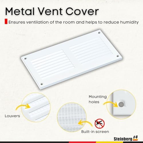 Steinberg14 White Vent Cover 6x2 - Image 2
