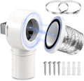 Magnetic Dryer Vent Coupling Connector Kit DV90 Airtight Seal by IURILA