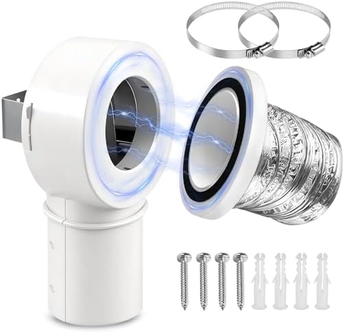 Magnetic Dryer Vent Coupling Connector Kit DV90 Airtight Seal by IURILA