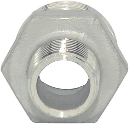 1" x 1/2" Male Threaded Reducing Nipple Fitting/Adapter, Stainless Steel SS304 - Image 5