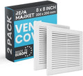 Repa Market 8 x 8 Inch White Square Air Vent Cover by RepaMarket