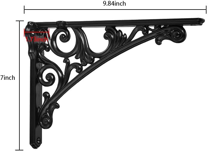 Khtumeware Shelf Bracket 10 Inch, Decorative Brackets - Image 2
