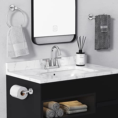 Bathroom Faucet, Hurran 4 inch Centerset 2-Handle Lead-Free - Image 6