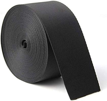 HORNO 10 Yards 2 Inch Wide Black Nylon Webbing Strap by Unknown