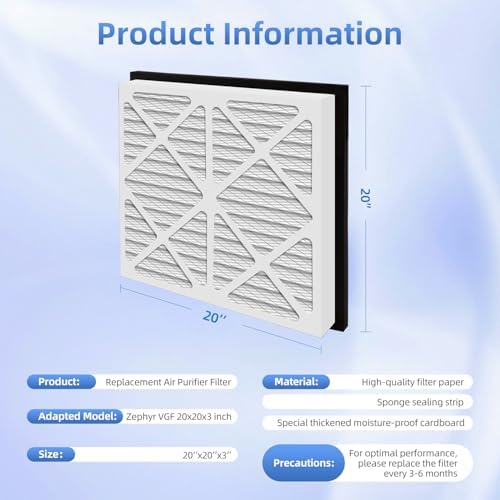 20x20x3 Air Filter Replacement For Zephyr 20X20X3 VGF MERV13 - Image 6