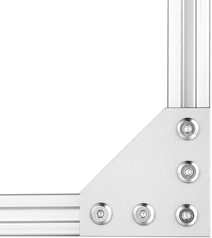 6Sets 2020 Corner Bracket Connectors 5 Hole L Shape Joint Plates - Image 4