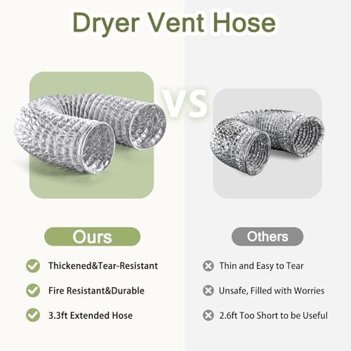 LATING Magnetic Dryer Vent Connector Kit, 180 Degree Straight Magnetic Dryer - Image 7