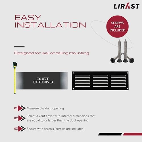 10x2 Vent Cover with Built-in Screen - Image 5
