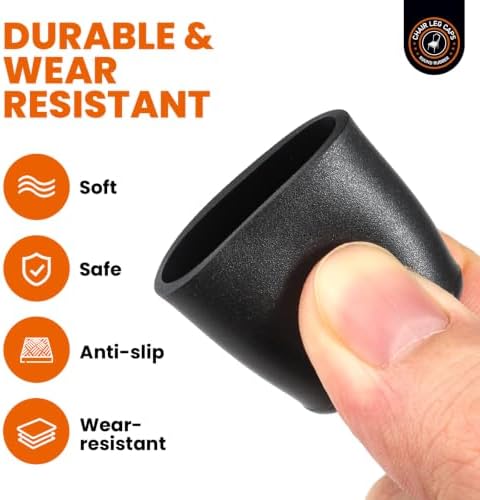 7/8" 32Pcs Rubber Chair Leg Caps - Image 3