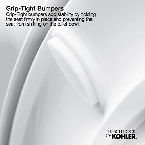 KOHLER K-4636-96 Cachet Quiet Close Elongated Toilet Seat, Slow Close Lid and - Image 5