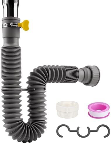 Universal 1-1/4" & 1-1/2" P Trap Drain Kit, Flexible & Expandable PP Plumbing by Unknown