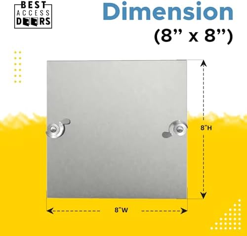 Best 8" x 8" Removable Duct Access Panel - Image 3