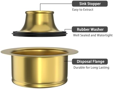 Garbage Disposal Flange Stopper Kitchen Sink Drain Flange - Image 7