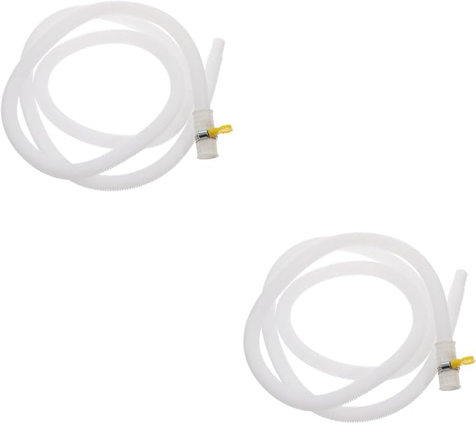 IMIKEYA 2pcs Washer Drain Hose Extension Flexible Drain Pipe Clamp by IMIKEYA