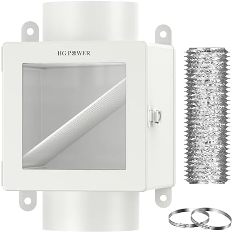 Metal Dryer Duct Lint Trap, HG Power Indoor Dryer Vent Kit, Indoor Dryer Vent - Image 2