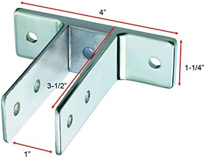 Harris Hardware TP1286 Cast Zamac 2-Ear Urinal Screen Bracket - Image 2