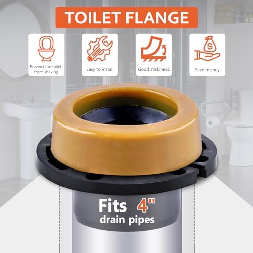 Extended Toilet Flange and Extra Thick Wax Ring Kit - Image 3
