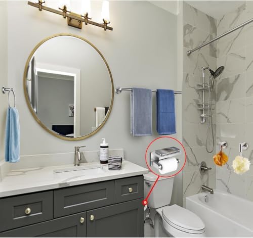 5 Pieces Brushed Nickel Bathroom Hardware Accessories Set, SUS304 Stainless - Image 3