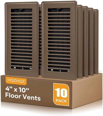 Floor Register 4x10, Floor Vent Covers, Heavy Duty Steel Walkable Floor Vents by HQZHQZ
