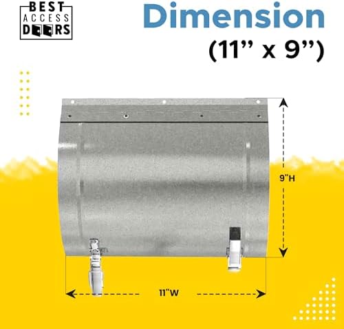 Best 11″ x 9″ Round Duct Access Panel - Image 3