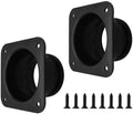 2Pcs 4 Inch Duct Connector Flange, ABS Plastic Wall Plate, Square to Round by Unknown