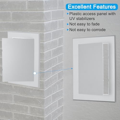 PATIKIL 7x5 inch Self-Adhesive Access Panel, ABS Plumbing Access Doors Easy - Image 3