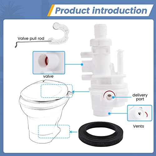 31705 RV Toilet Water Valve Kit, Compatible - Image 3