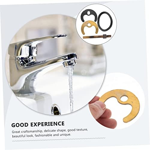 1 Set Kitchen Faucet Fixing Kit Mounting Bracket, Copper Horseshoe Plate Rubber - Image 5