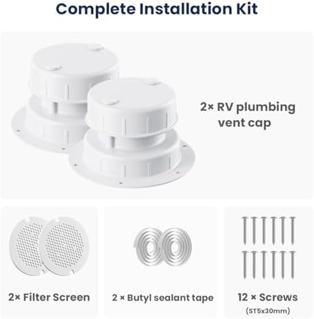 Safoner Aluminum RV Plumbing Vent Cap, Camper Roof Vent Cover Replacement - Image 5