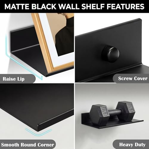 Z metnal Small Decor Shelves, Mini Floating Display Wall Shelf - Image 4