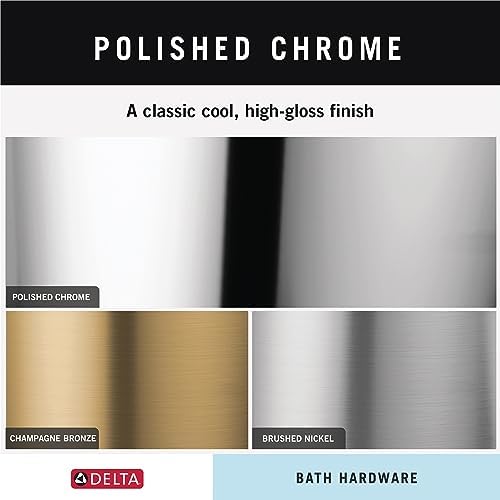 Delta Single Post Toilet Paper Holder | Polished Chrome | Wall Mount | Cassidy - Image 3