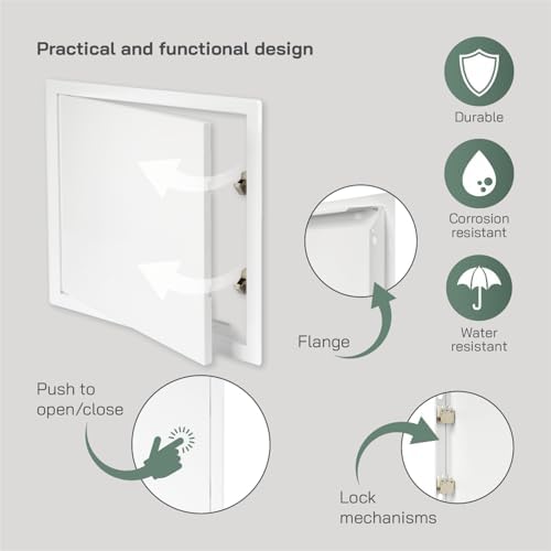 Vent Systems 12'' x 12'' Inch White Metal Access Panel - Image 3
