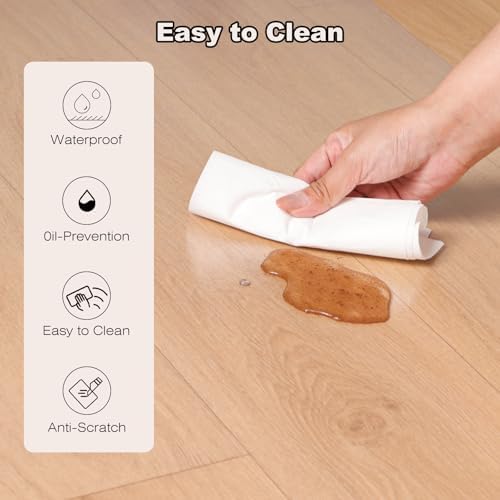 3′ x 4′ Heavy-Duty Vinyl Floor Mat, Waterproof Plastic Rug Cover - Image 4