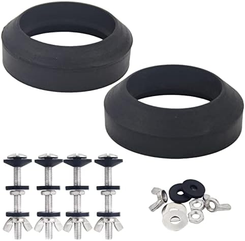 Universal Toilet Tank to Bowl Gasket Repair Kit, Fits 3-Inch 3.5-Inch Flush by HYiJiaQi