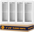 4 Pack Floor Vent Covers, Floor Register 4" x 10", Adjustable Decorative Vent by Unknown