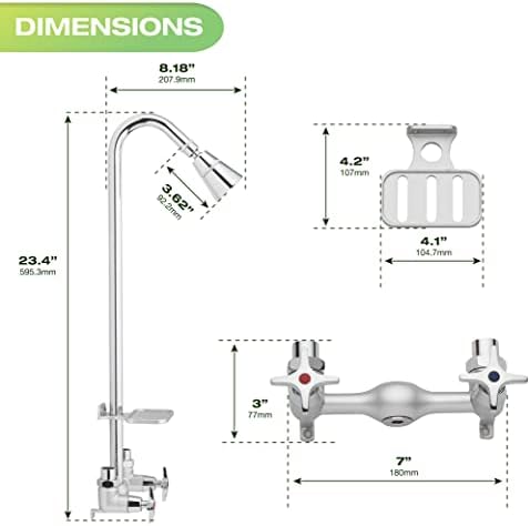 Homewerks 3070-252-BN-B-WS Outdoor Shower Kit - Image 7