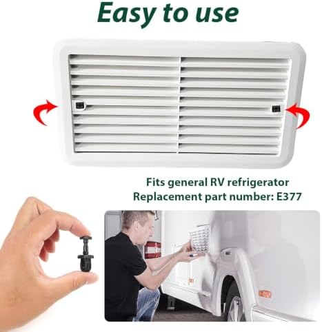 4 Pack RV Refrigerator Vent Clips Compatible - Image 5