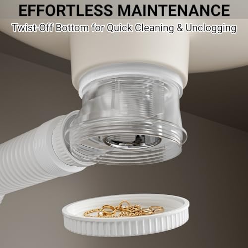 Universal Bathroom Sink Drain Kit, Space-Saving Anti-Odor Bottle Trap - Image 7