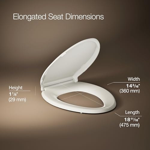 KOHLER 4636-RL-96 Cachet ReadyLatch Elongated Toilet Seat Slow Close Soft Close - Image 3